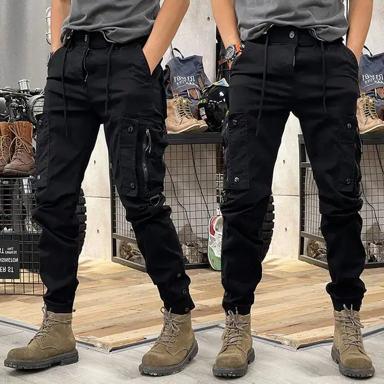 Cargo Pants for Mens Elastic Casual Trousers