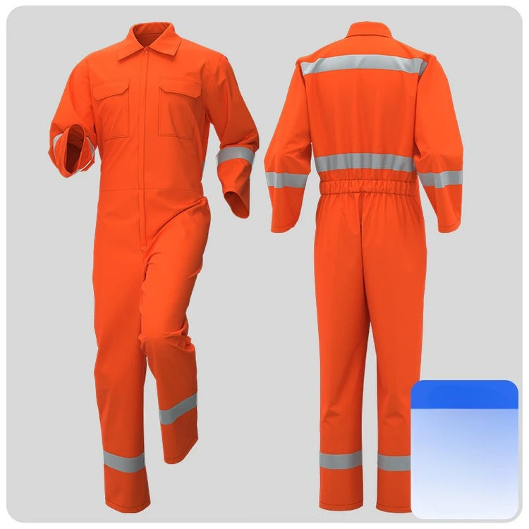 Mens Reflective Work Overalls Safety Suit
