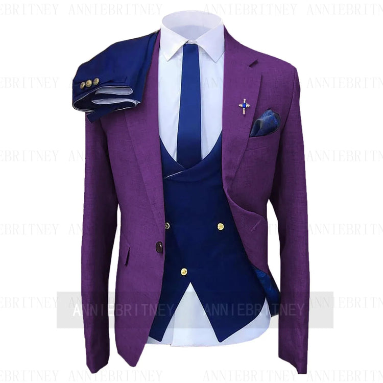 Custom Gray Wedding Suit Men Tuxedo Coat