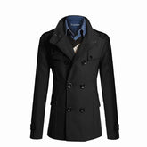 Men Wool Overcoat Long Woolen Coat Casual Mens Outerwear