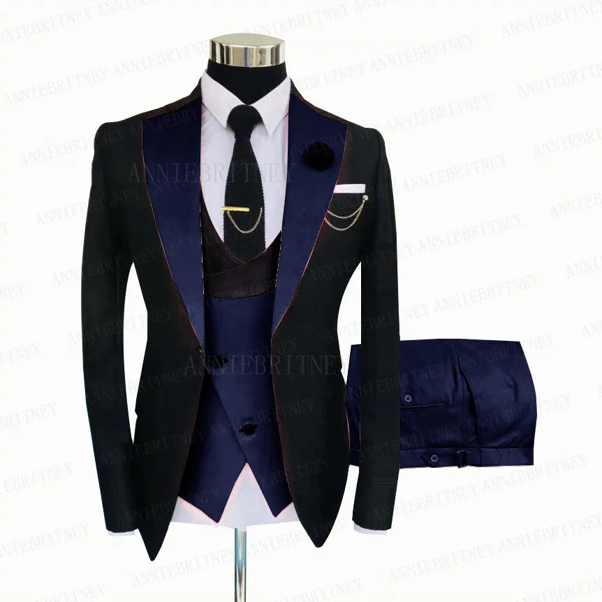 Custom Gray Wedding Suit Men Tuxedo Coat