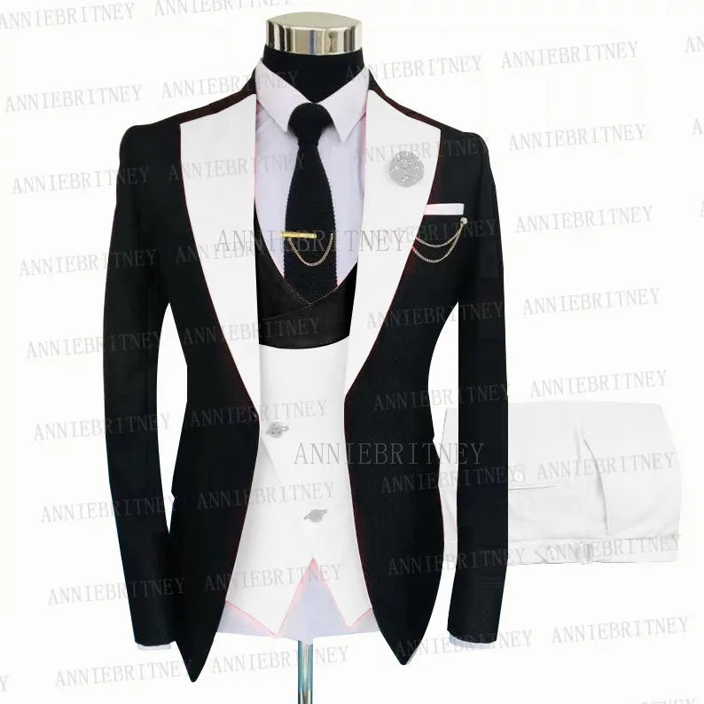 Custom Gray Wedding Suit Men Tuxedo Coat