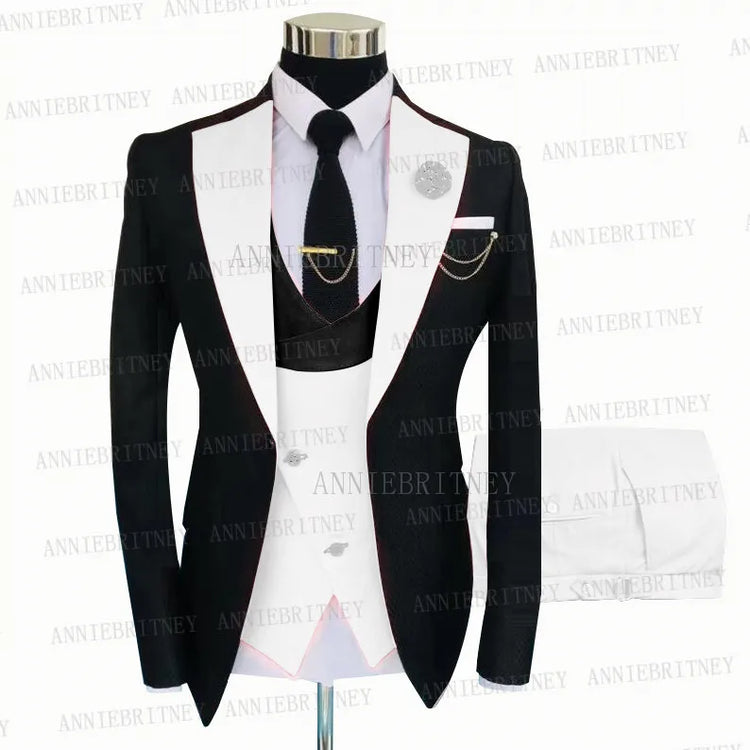 Custom Gray Wedding Suit Men Tuxedo Coat