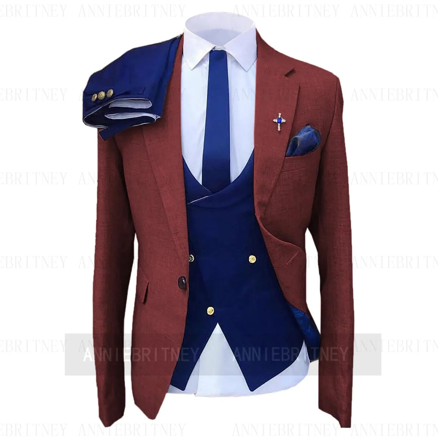 Custom Gray Wedding Suit Men Tuxedo Coat