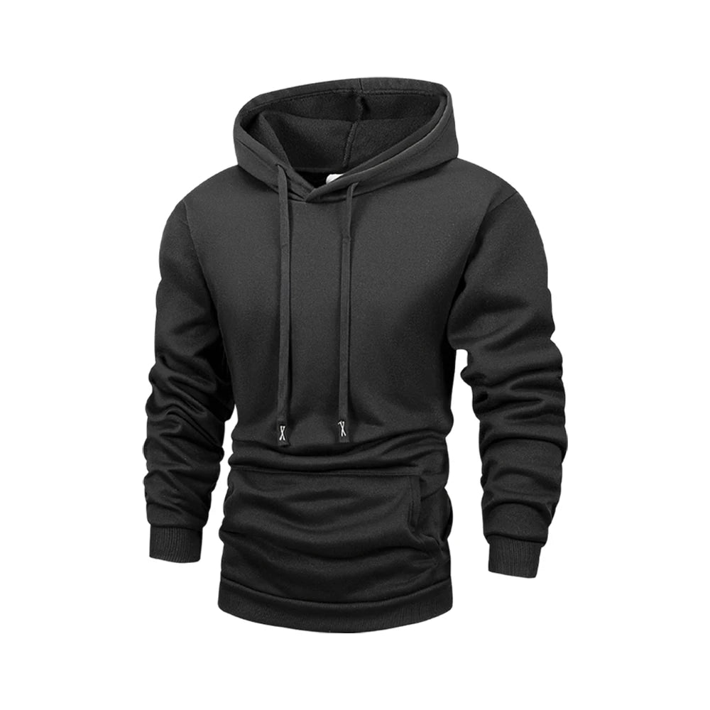 Mens Fleece Pullover Winter Hoodie Coat