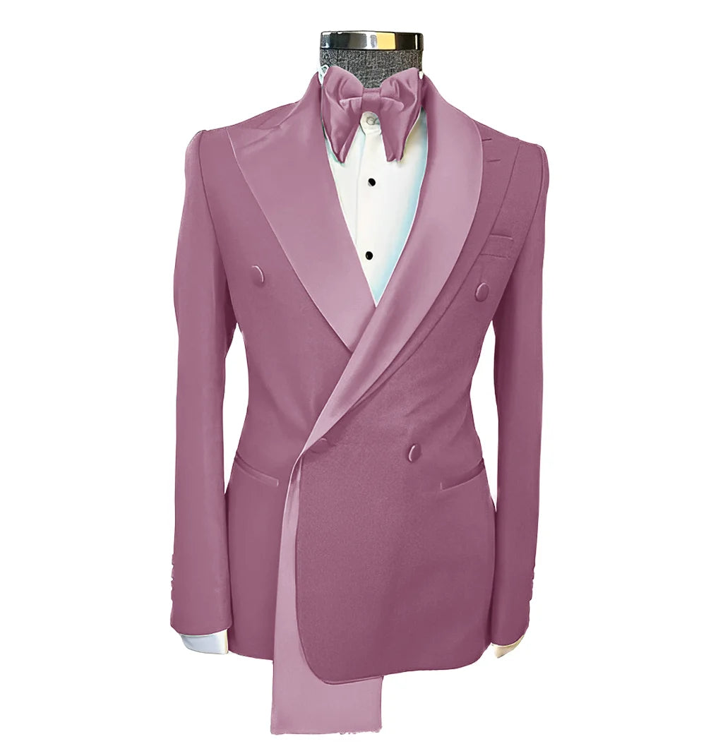 Men tuxedo blazer wedding suit peak lapel