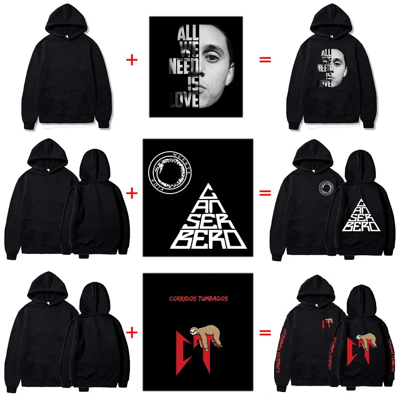 Custom Printed Hoodies Men Streetwear