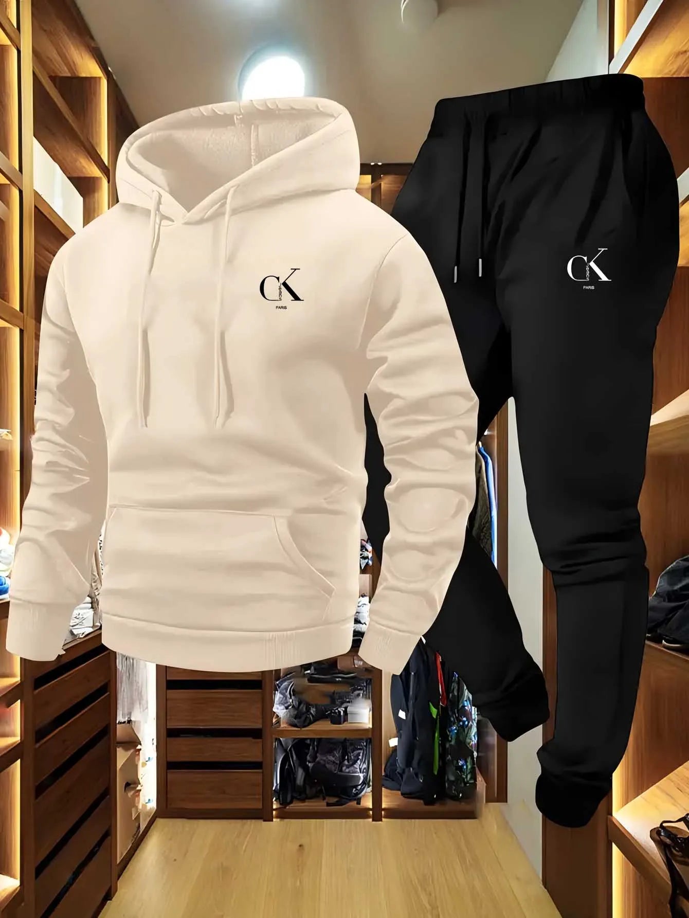 Mens Hoodie Sweatpants Loungewear Set