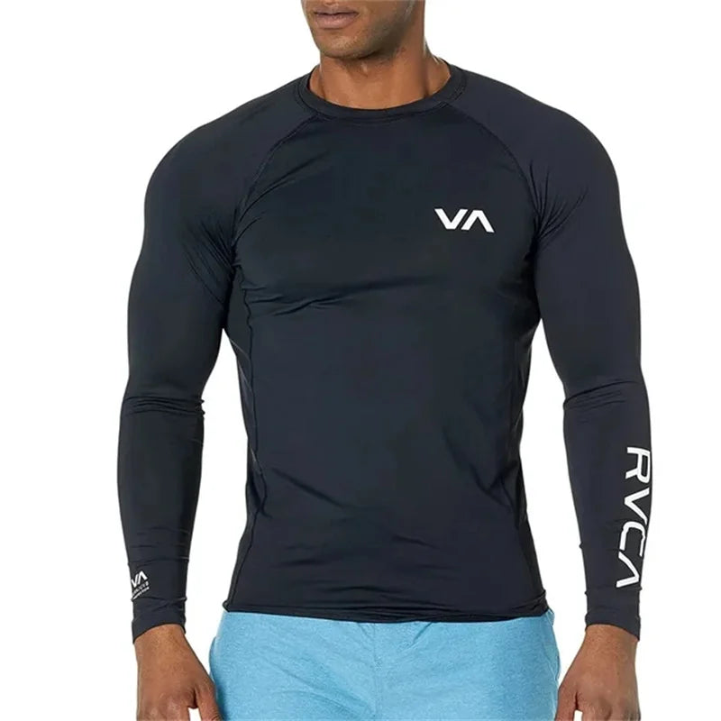Unisex UV Surf Rash Guard Swim Shirt Top