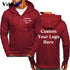 Custom Logo Zip Hoodie Jacket Mens Coats