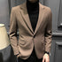 Mens Plaid Single Breasted Blazer