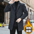 Men Wool Fleece Winter Tuxedo Coat Jacket