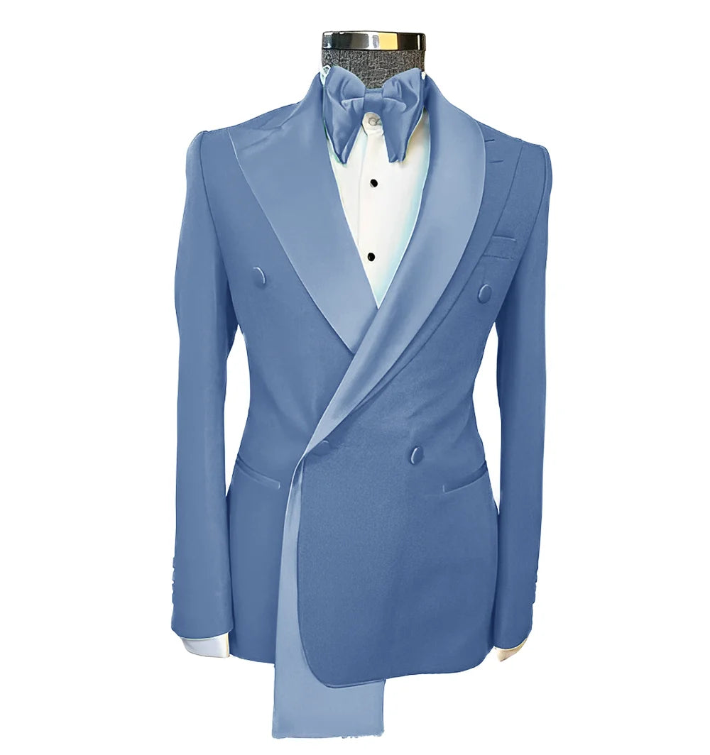Men tuxedo blazer wedding suit peak lapel