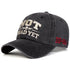 Unisex NOT DEAD YET Embroidery Wash Baseball cap featuring skull design and DD-214 stitching.