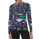 Unisex UV Surf Rash Guard Swim Shirt Top