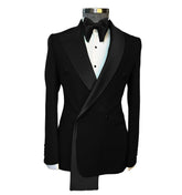 Men tuxedo blazer wedding suit peak lapel