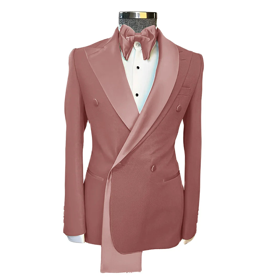 Men tuxedo blazer wedding suit peak lapel