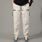 Mens Korean Cargo Pants Casual Multi Pocket Hiking
