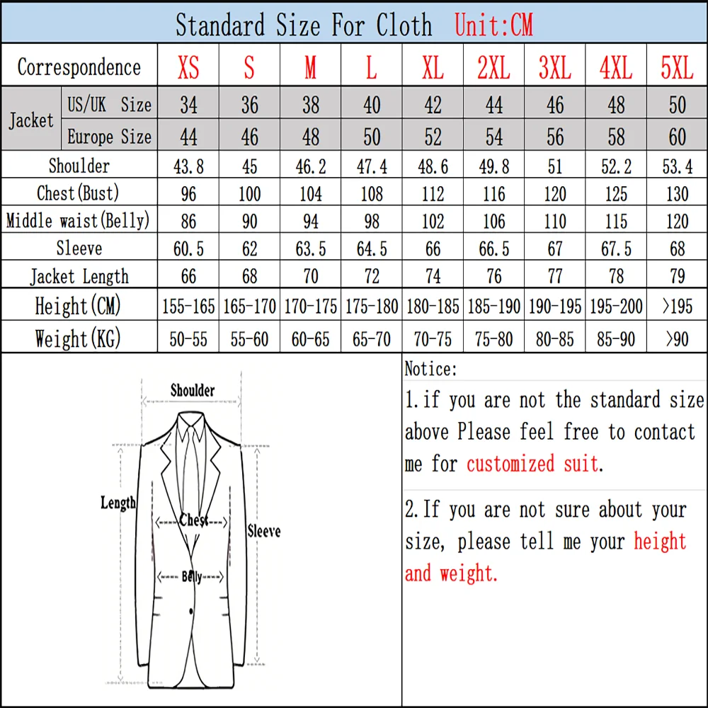 Luxury Printed Mens Blazer Tuxedo Coat