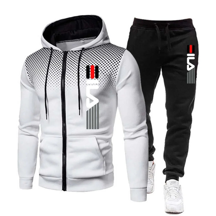 Mens Fleece Hoodie Sweatpants Tracksuit