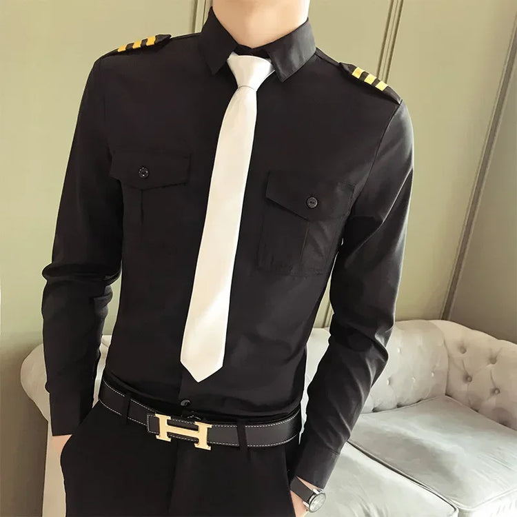 Pilot Uniform Shirt for Men and Women