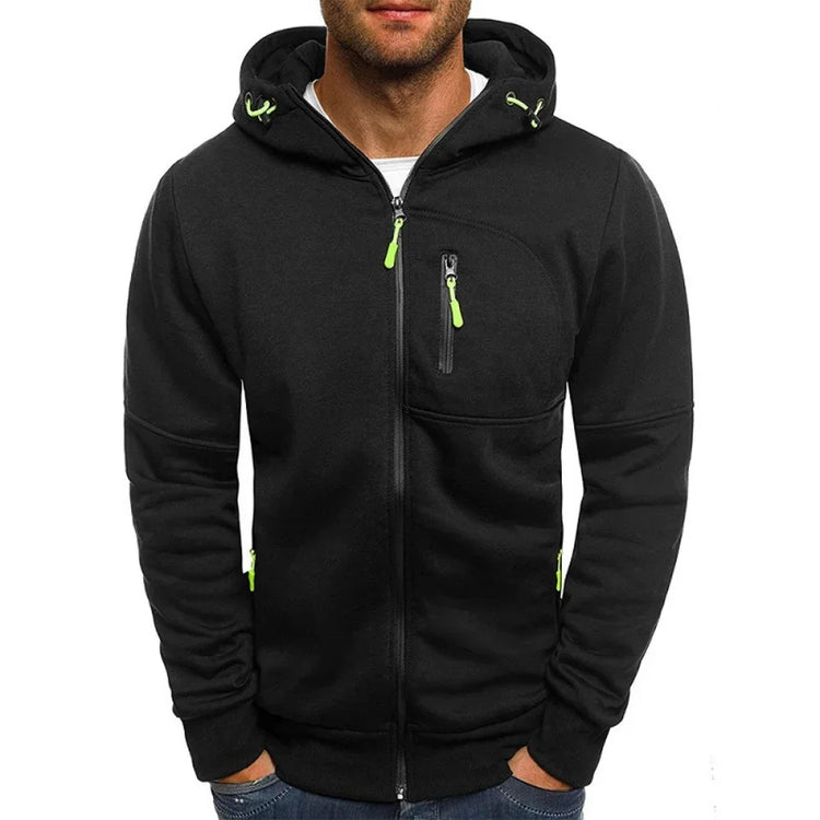 Mens slim fit zip hoodie sportswear wear
