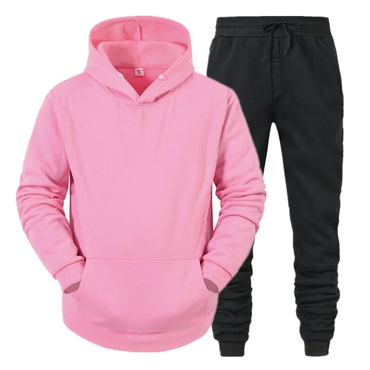Mens Sportswear Hoodie Pants Tracksuit Set