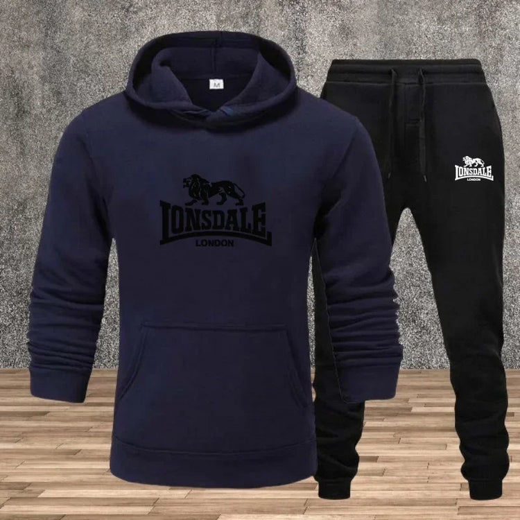 Mens Hoodie Sweatpants Casual Tracksuit Set