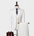 Men Slim Fit Luxury 3 Piece Wedding Suit Set Mens