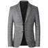 Striped Mens Blazer Casual Business Coat