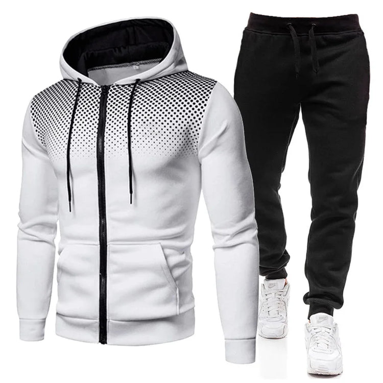 Mens Fleece Hoodie Sweatpants Tracksuit