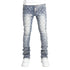 Men Straight-Leg Pearl Denim Pants