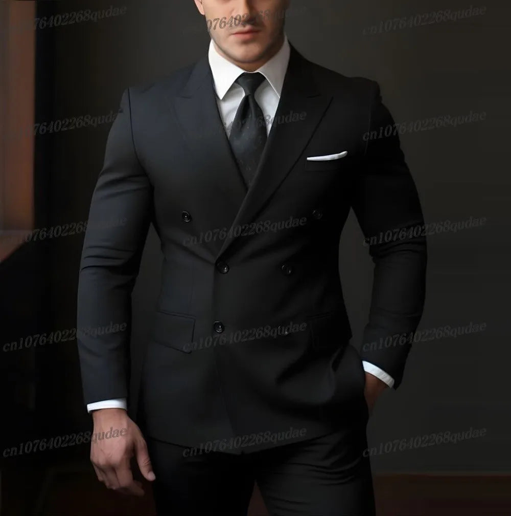 Pink Groom Wedding Tuxedo Suit 2025 Male