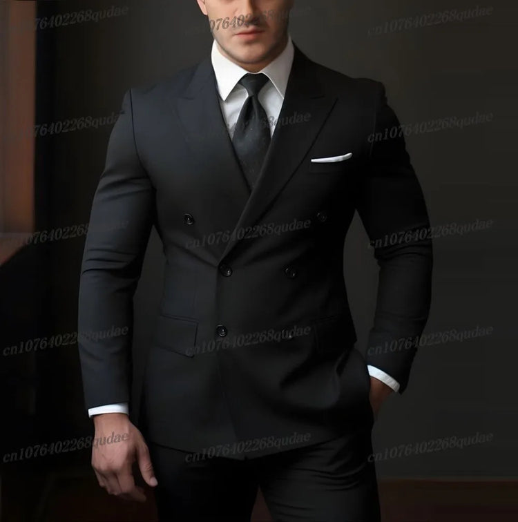 Pink Groom Wedding Tuxedo Suit 2025 Male