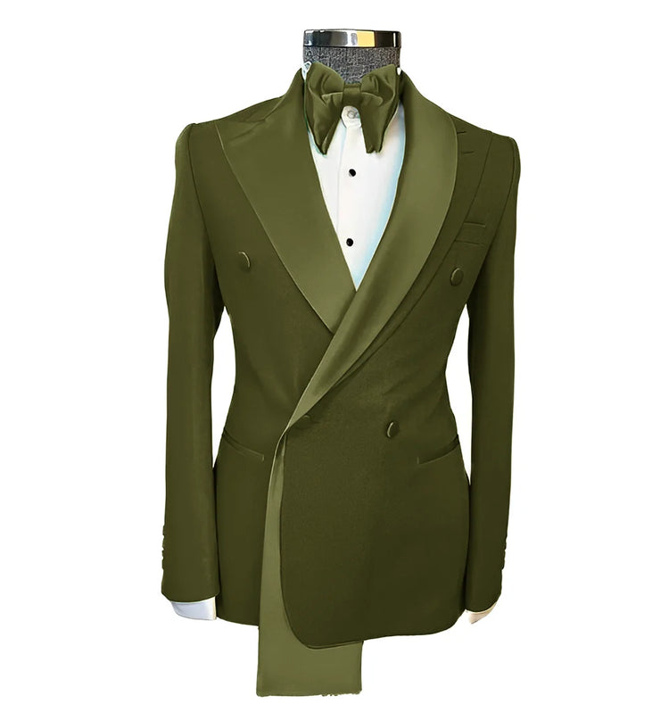 Men tuxedo blazer wedding suit peak lapel