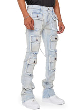  Multi Pockets Design Denim Cargo Pants 