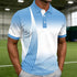 Mens Golf 3D Print Breathable Polo Shirt Wear