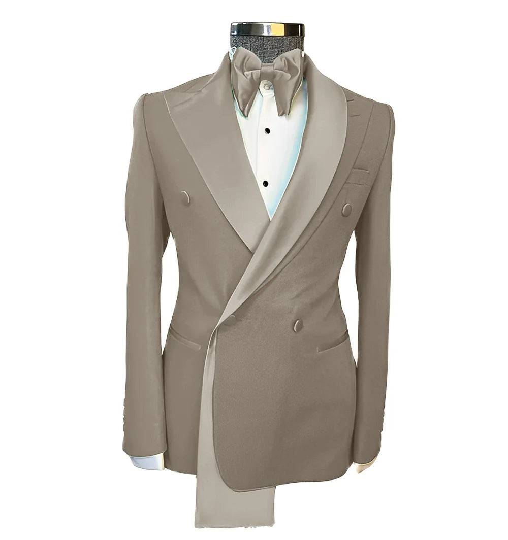 Men tuxedo blazer wedding suit peak lapel
