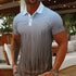 Mens Golf 3D Print Breathable Polo Shirt Wear