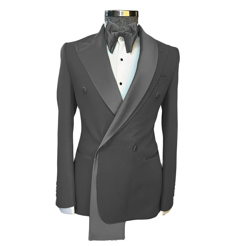 Men tuxedo blazer wedding suit peak lapel