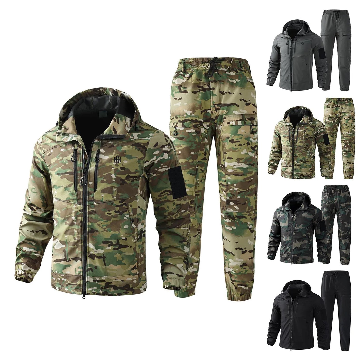 Men Waterproof Workwear Hiking Training Suit