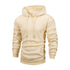 Mens Fleece Pullover Winter Hoodie Coat