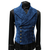 Mens Gothic Victorian Double Breasted Vest
