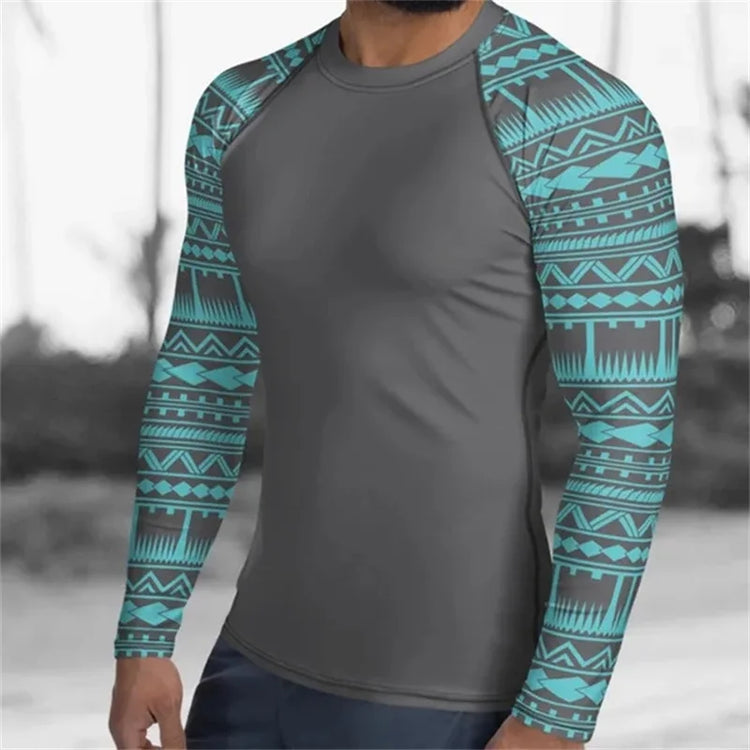Unisex UV Surf Rash Guard Swim Shirt Top