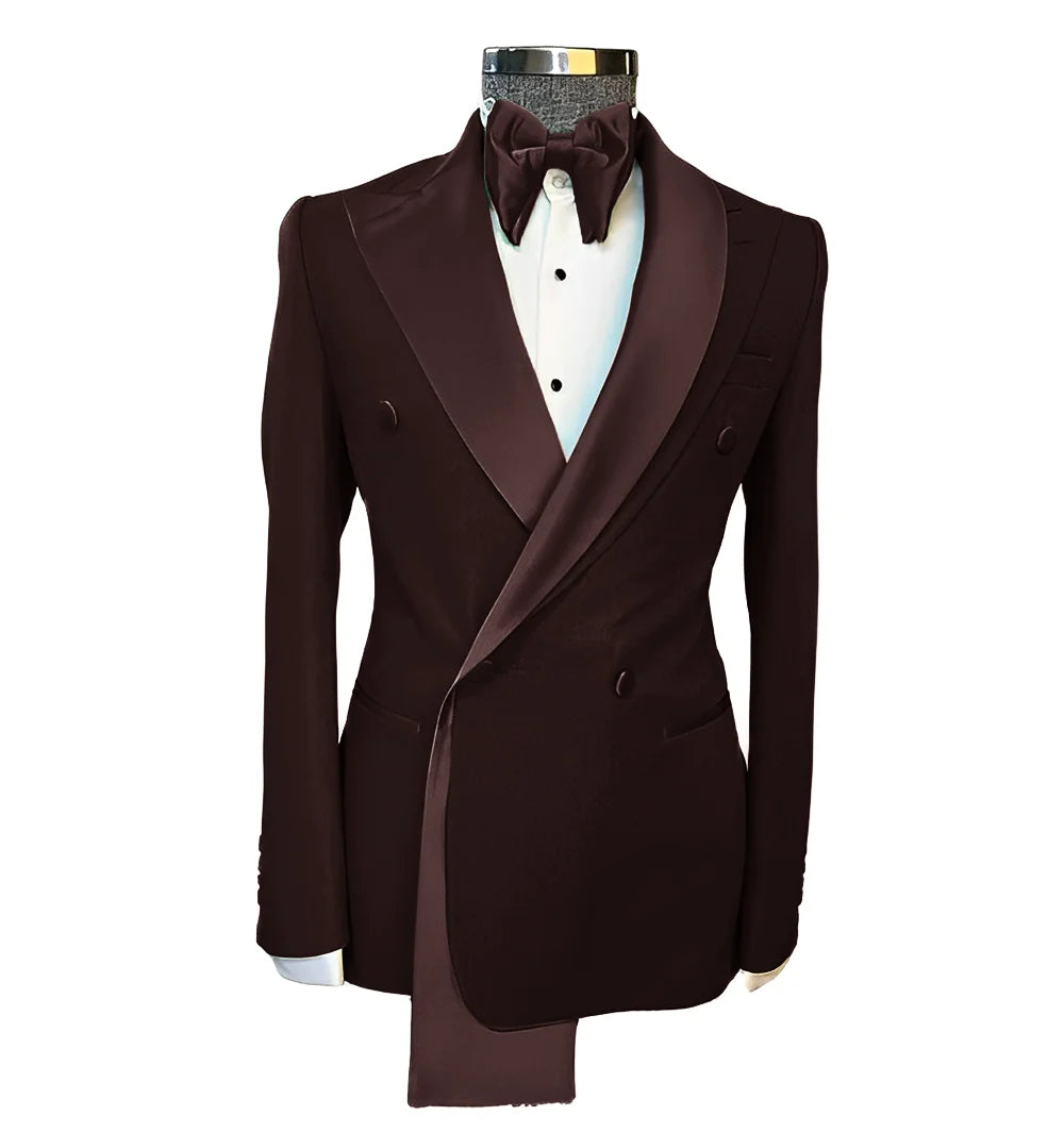 Men tuxedo blazer wedding suit peak lapel