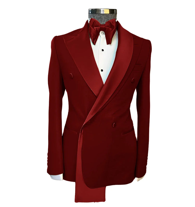Men tuxedo blazer wedding suit peak lapel