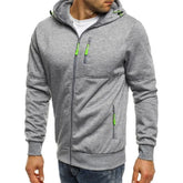 Mens slim fit zip hoodie sportswear wear