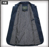 Mens Denim Single Breasted Blazer