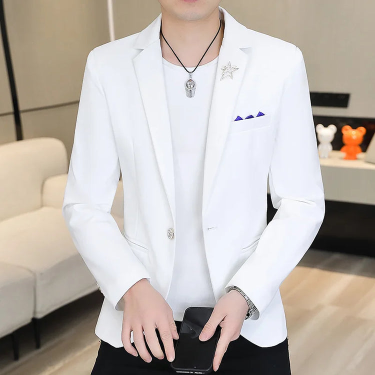 Mens Business Casual Formal Fit Blazer
