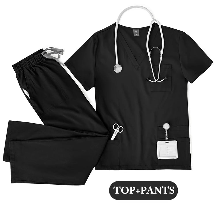 Unisex Medical Scrubs Uniform Set